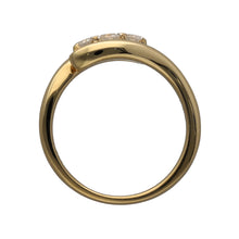 Load image into Gallery viewer, 18ct Gold &amp; Diamond Set Twist Trilogy Ring
