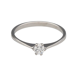 Platinum & Diamond Set Solitaire Ring