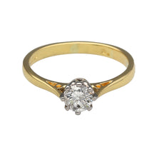 Load image into Gallery viewer, 18ct Gold &amp; Diamond Set Solitaire Ring
