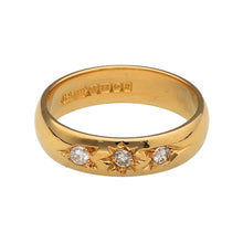 Load image into Gallery viewer, 22ct Gold &amp; Diamond Set Band Ring
