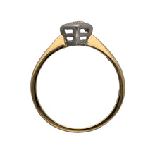 Load image into Gallery viewer, 18ct Gold &amp; Diamond Offset Solitaire Ring
