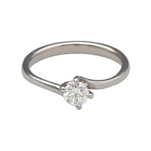 Load image into Gallery viewer, 9ct White Gold &amp; Diamond Solitaire Ring
