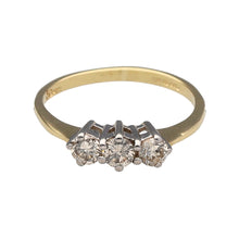 Load image into Gallery viewer, 9ct Gold &amp; Diamond Set Trilogy Ring
