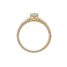 Load image into Gallery viewer, 9ct Gold Diamond &amp; Aqua Coloured Set Ring
