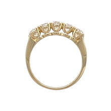 Load image into Gallery viewer, 14ct Gold &amp; Cubic Zirconia Set Band Ring
