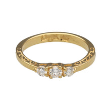 Load image into Gallery viewer, 18ct Gold &amp; Diamond Set Clogau Trilogy Ring
