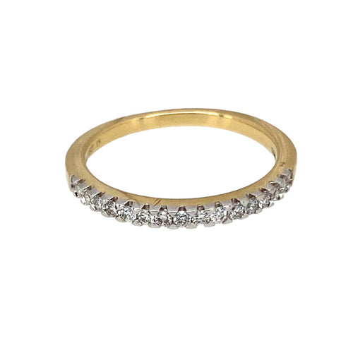 18ct Gold & Diamond Set Band Ring