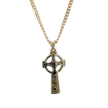 Load image into Gallery viewer, 9ct Gold Celtic Cross 18&quot; Necklace
