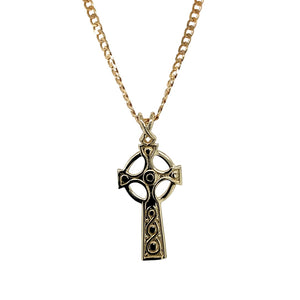 9ct Gold Celtic Cross 18" Necklace