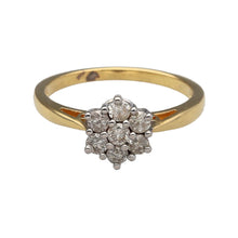 Load image into Gallery viewer, 18ct Gold &amp; Diamond Set Cluster Ring
