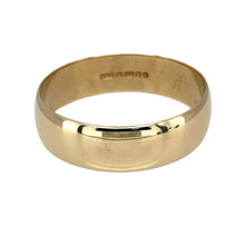 Load image into Gallery viewer, Preowned 9ct Yellow Gold 6mm Wedding Band Ring in size X with the weight 3.90 grams

