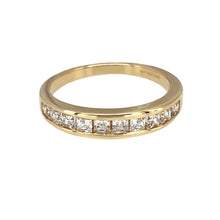 Load image into Gallery viewer, 14ct Gold &amp; Cubic Zirconia Set Band Ring
