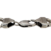 Load image into Gallery viewer, Preowned 925 Silver 10&quot; Curb Bracelet with the weight 61.10 grams and link width 11mm
