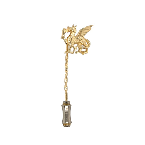 9ct Gold Welsh Dragon Tie Pin
