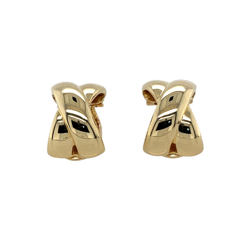 9ct Gold Kiss Clip On Earrings