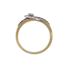 Load image into Gallery viewer, 9ct Gold &amp; Diamond Set Buckle Ring
