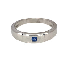 Load image into Gallery viewer, 9ct White Gold &amp; Sapphire Set Band Ring
