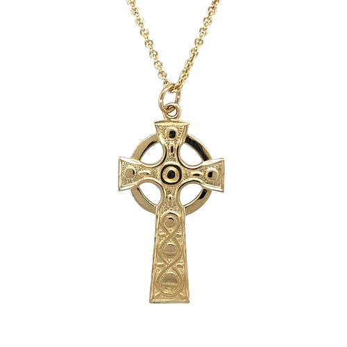 9ct Gold Celtic Cross 22