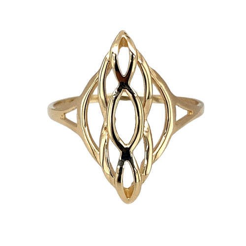 9ct Gold Open Patterned Ring