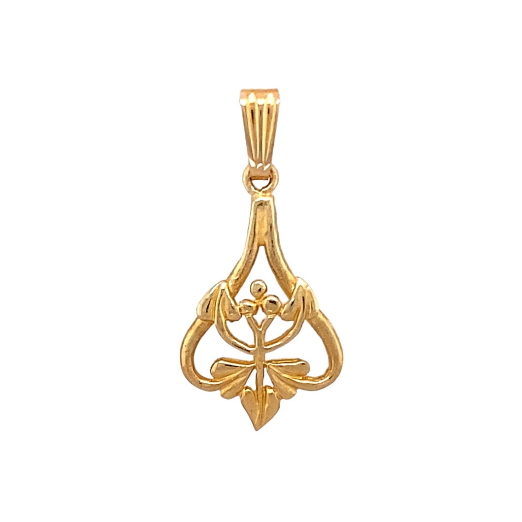 New 9ct Gold Tree of Life Heart Pendant