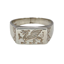 Load image into Gallery viewer, New 925 Silver Welsh Dragon Celtic Signet Ring
