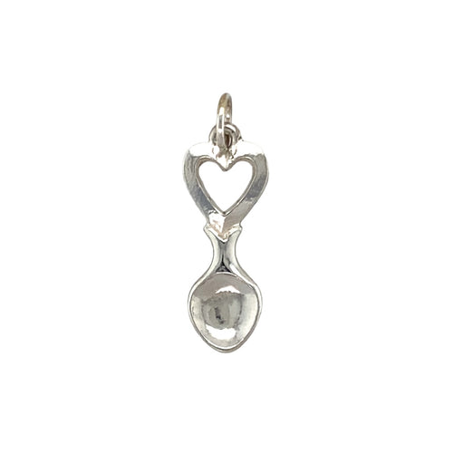 New 925 Silver Heart Lovespoon Pendant