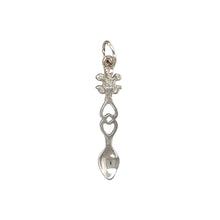 Load image into Gallery viewer, New 925 Silver Heart Three Feather Lovespoon Pendant
