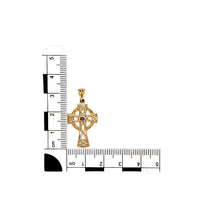 Load image into Gallery viewer, New 9ct Gold &amp; Amethyst Set Celtic Cross Pendant
