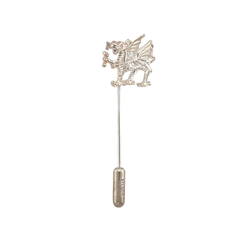 New 925 Silver Welsh Dragon Tie Pin