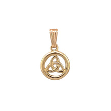 Load image into Gallery viewer, New 9ct Gold Celtic Knot Circle Pendant
