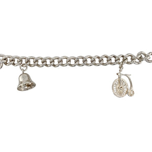 925 Silver 8.5" Charm Bracelet