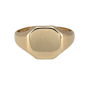 9ct Gold Plain Signet Ring