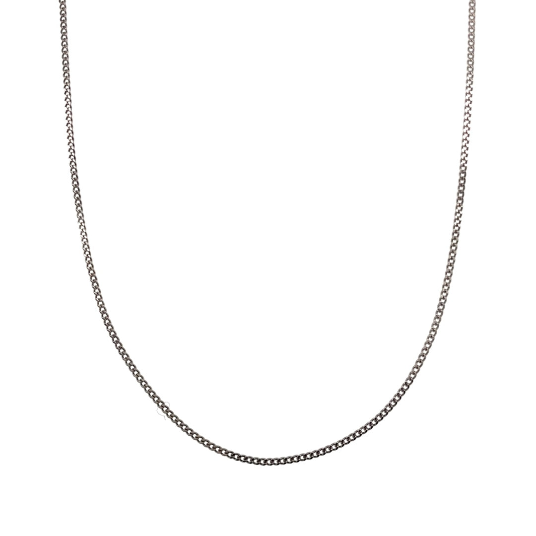 New 9ct White Gold Pendant Chain