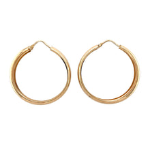 Load image into Gallery viewer, 9ct Gold Plain Hoop Creole Earrings
