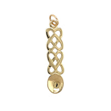 Load image into Gallery viewer, 9ct Gold Celtic Knot Lovespoon Pendant
