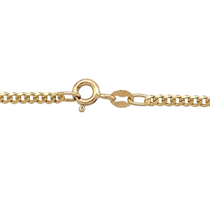 18ct Gold & Diamond Set Cross 18" Necklace