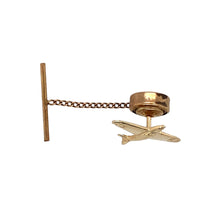 Load image into Gallery viewer, Preowned 9ct Yellow Gold Plane Tie Pin with the weight 0.70 grams. The back is not gold
