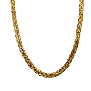 925 Silver Gold Plated 30" Franco Chain