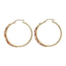Load image into Gallery viewer, 9ct Gold Clogau Tree of Life Hoop Creole Earrings
