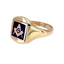 Load image into Gallery viewer, 9ct Gold Masonic Spinning Signet Ring
