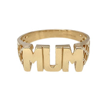 Load image into Gallery viewer, 9ct Gold Mum Ring
