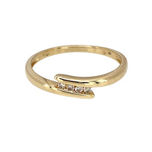 Load image into Gallery viewer, 9ct Gold &amp; Diamond Set Crossover Band Ring
