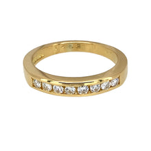 Load image into Gallery viewer, 18ct Gold &amp; Diamond Set Band Ring
