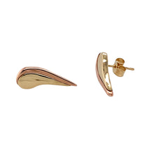 Load image into Gallery viewer, 9ct Gold Clogau Curved Stud Earrings
