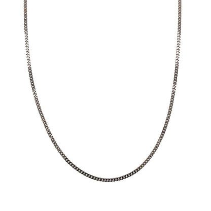 New 9ct White Gold 20" Curb Pendant Chain