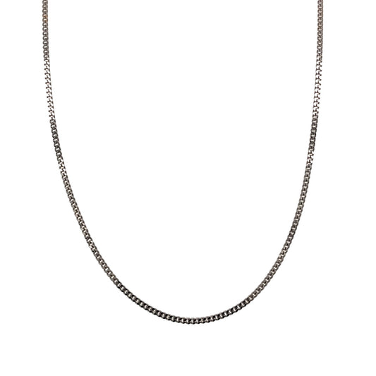New 9ct White Gold 20" Curb Pendant Chain