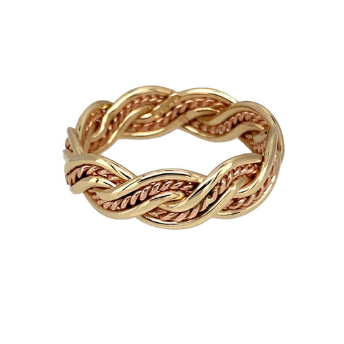 9ct Gold Clogau Weaved Band Ring