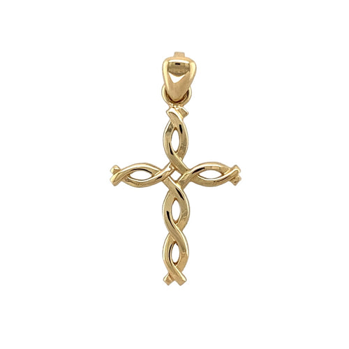 9ct Gold Open Celtic Style Cross Pendant