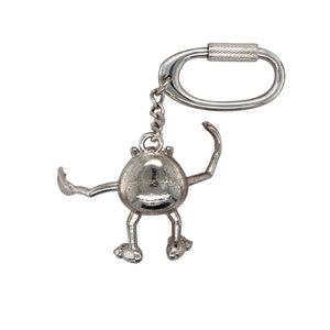 Bring fun, nostalgia, and collectible charm to your jewellery or accessory collection with this pre-owned 925 solid silver Mike Wazowski pendant/carabiner clip, inspired by the beloved character from Monsters, Inc.—perfect for fans and collectors alike.

Design: This detailed piece features Mike Wazowski in full character form, complete with his signature one-eyed grin. It doubles as a pendant or functional carabiner clip, combining whimsical design with practical use.
