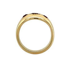 Load image into Gallery viewer, New 9ct Gold &amp; Garnet Set Trilogy Ring
